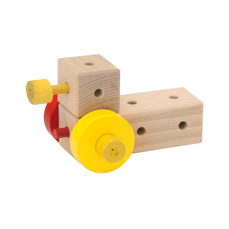 Set cuburi de constructie din lemn Maker XL, +3 ani, Matador
