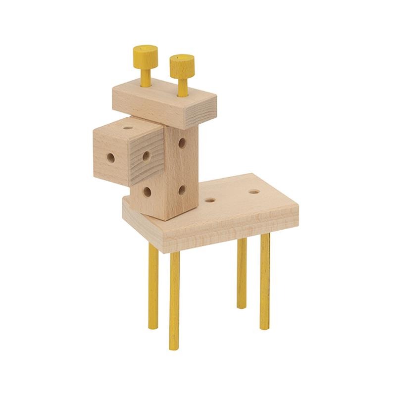 Set cuburi de constructie din lemn Maker XL, +3 ani, Matador
