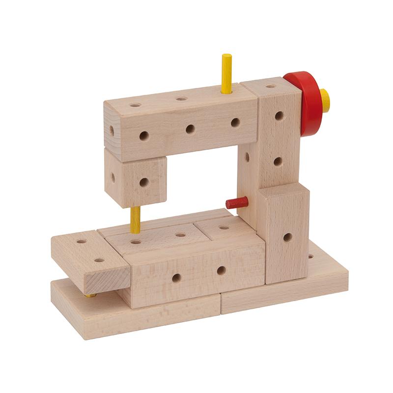 Set cuburi de constructie din lemn Maker XL, +3 ani, Matador