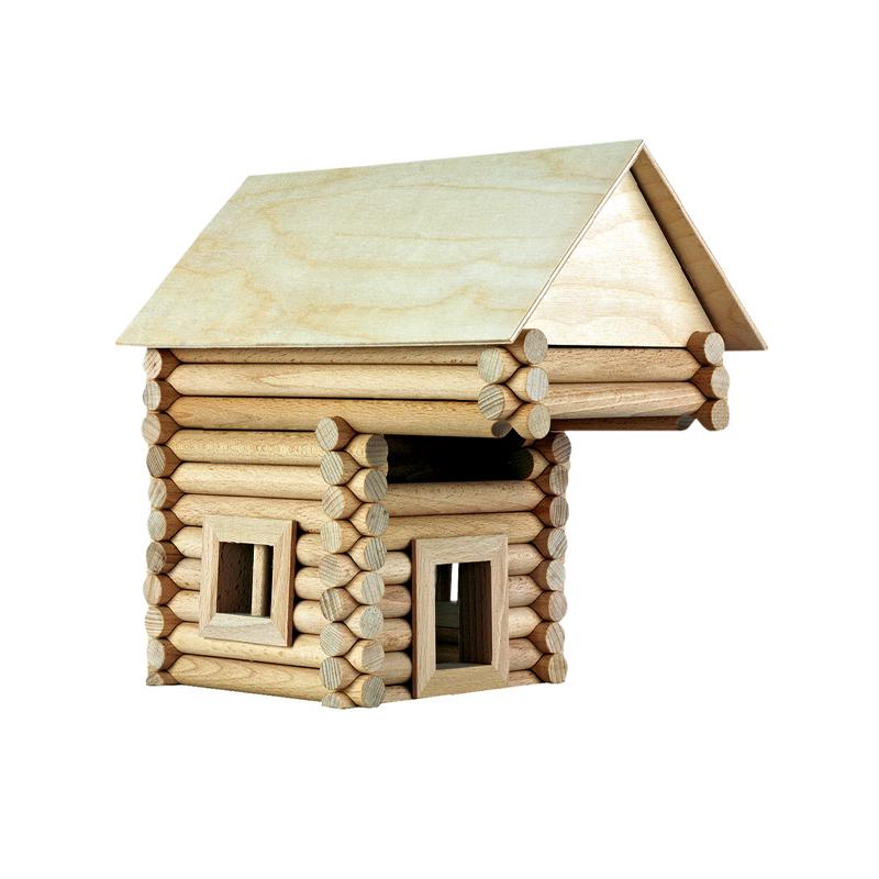 Set constructie arhitectura Vario XL, 184 piese din lemn, Walachia - Manute Creative