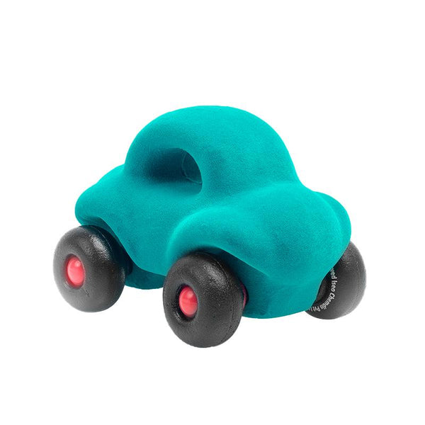 Jucarie cauciuc natural Masinuta Buggy, medie, verde, Rubbabu - Manute Creative