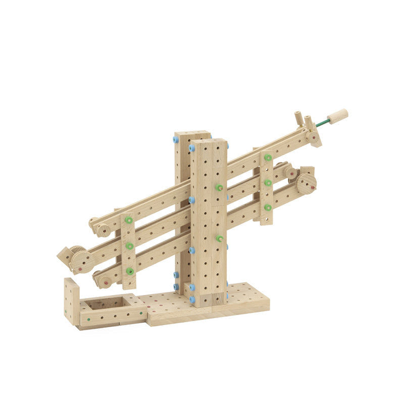 Set cuburi de constructie din lemn Explorer 407 piese, +5 ani Matador
