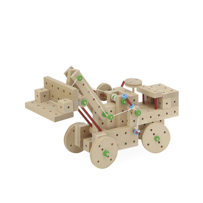 Set cuburi de constructie din lemn Explorer 407 piese, +5 ani Matador