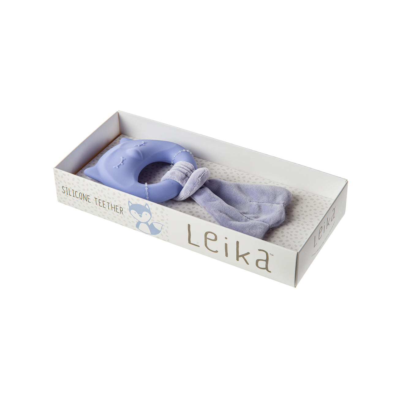Jucarie dentitie Bufnita Leika, din silicon, 22cm, +0 luni, Mary Meyer