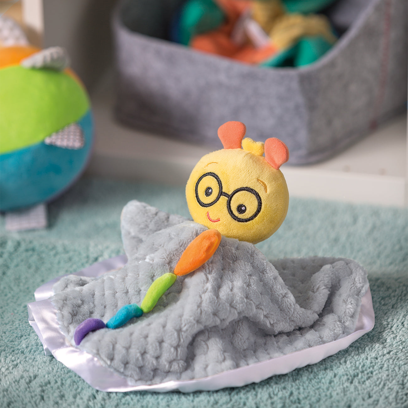 Jucarie plus doudou, Omida Baby Einstein, 33x33cm, +0 luni, Mary Meyer