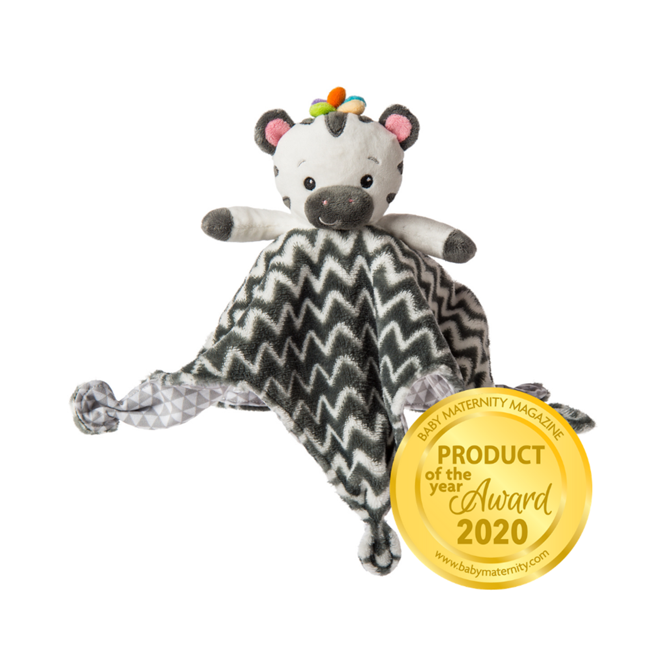 Jucarie plus doudou, Zebra Baby Einstein, 33x33cm, +0 luni, Mary Meyer