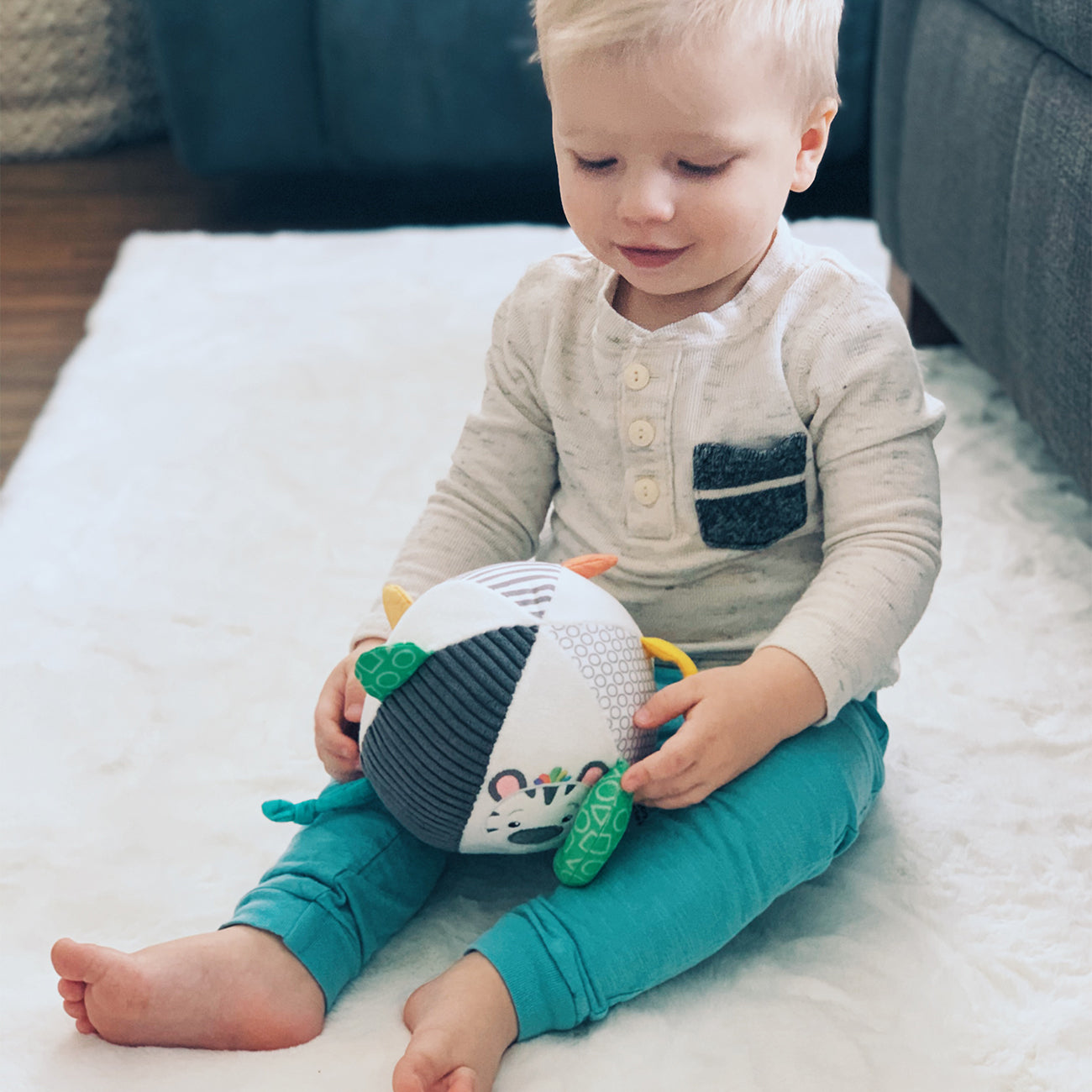 Minge plus senzoriala, Zebra Baby Einstein, 15cm, +0 luni, Mary Meyer