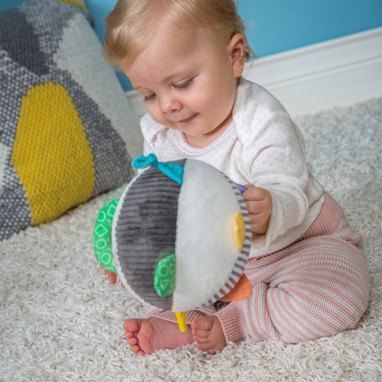 Minge plus senzoriala, Zebra Baby Einstein, 15cm, +0 luni, Mary Meyer