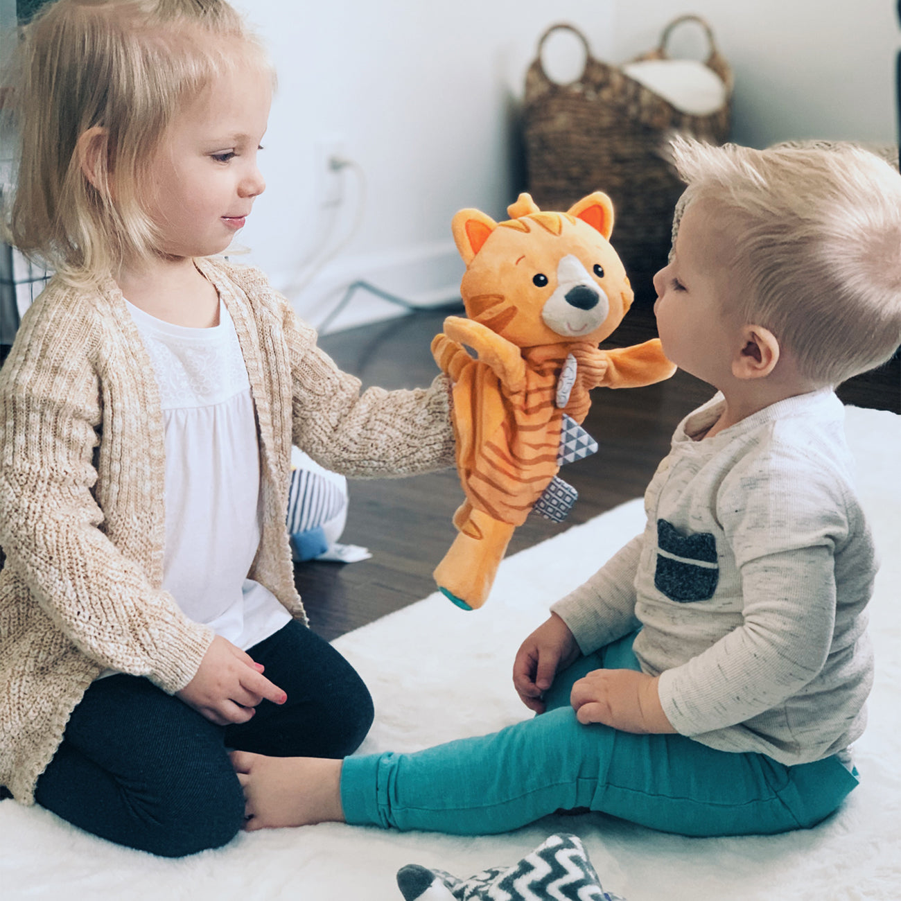 Marioneta plus, Tigru  Baby Einstein, 33cm, +0 luni, Mary Meyer