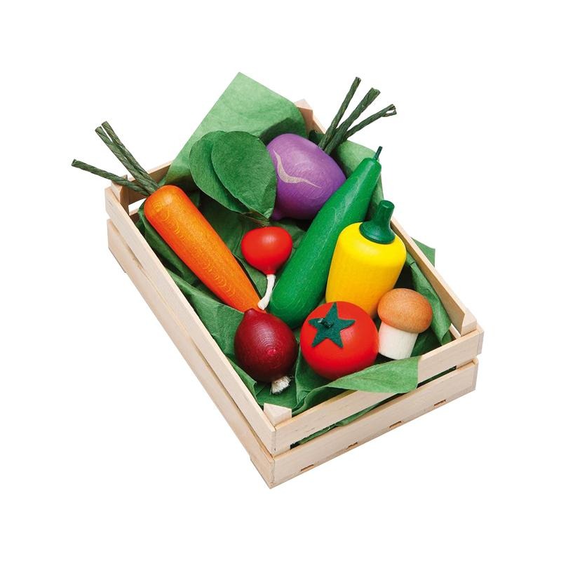 Ladita legume asortate din lemn, Erzi - Manute Creative
