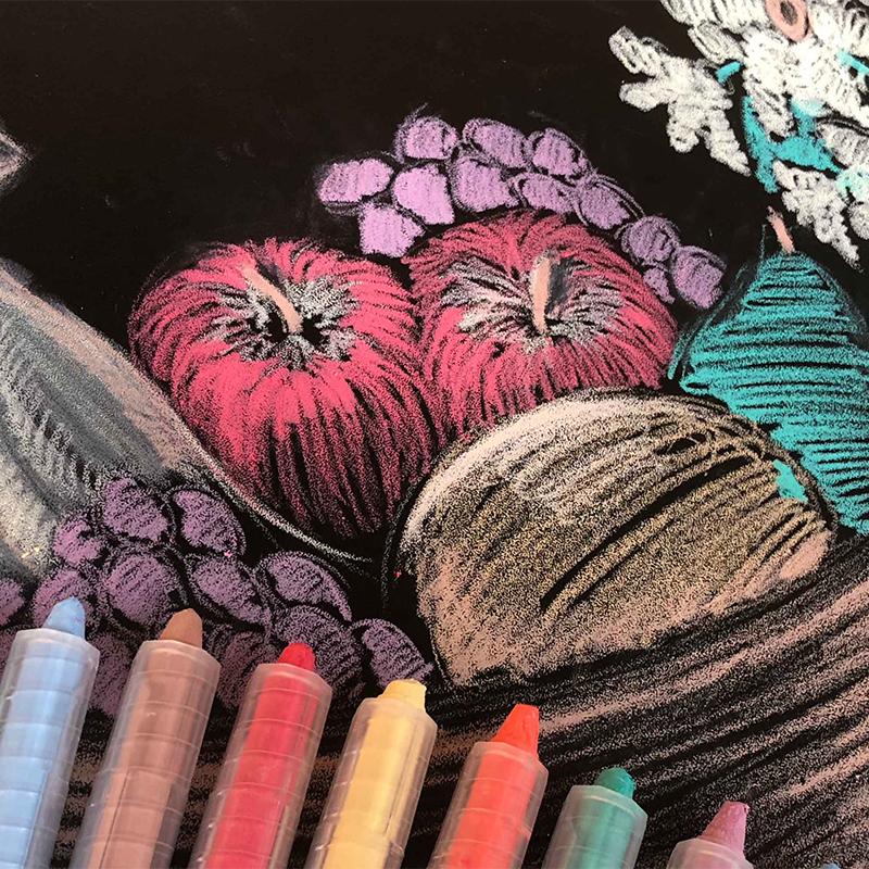 Set 12 pasteluri colorate Chalky Pastels, Nexus - Manute Creative