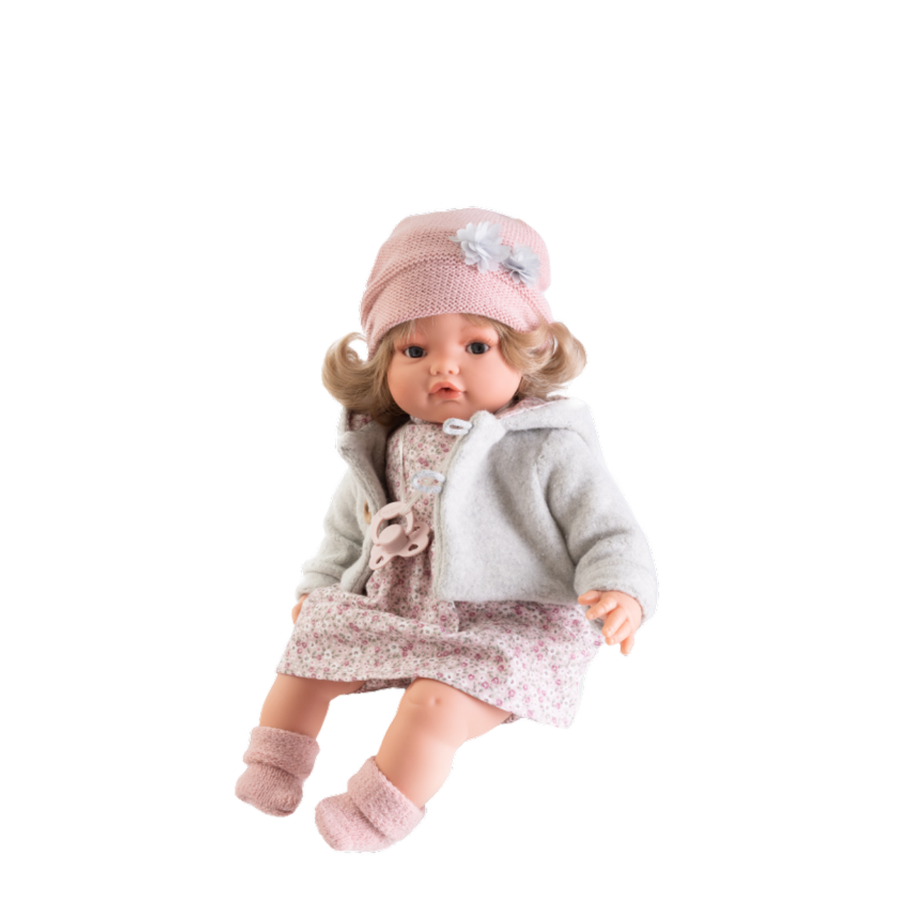 Papusa Fetita Beni Tears Blonda, Mecanism De Plans, 42 cm, Antonio Juan
