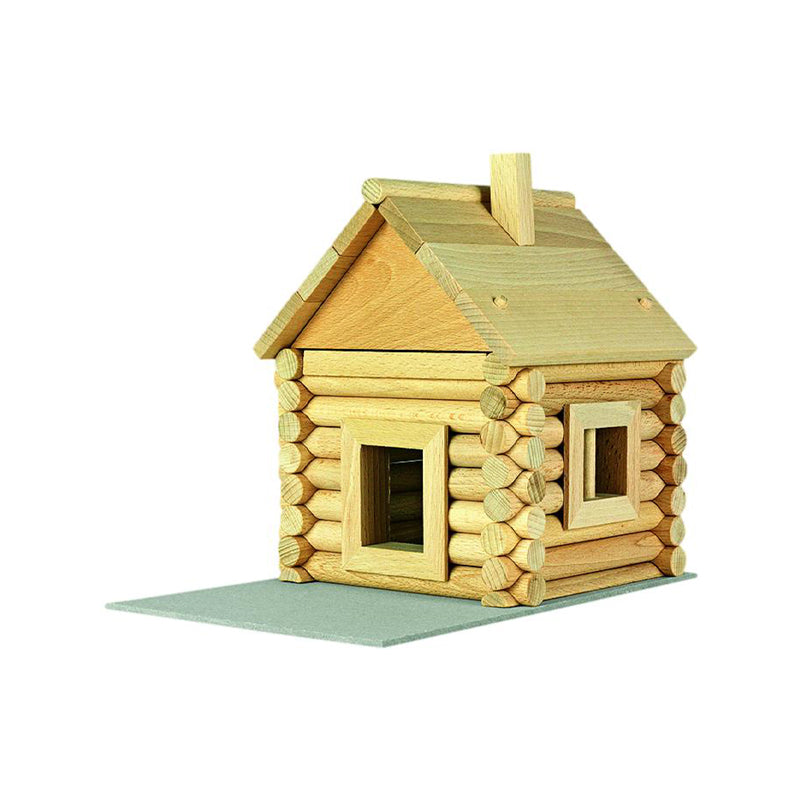 Set constructie arhitectura Vario Massive Mini, 91 piese mari din lemn, Walachia