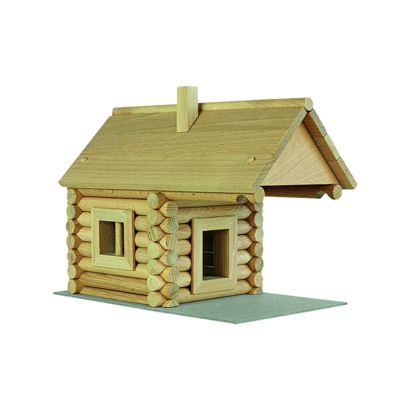 Set constructie arhitectura Vario Massive Mini, 91 piese mari din lemn, Walachia