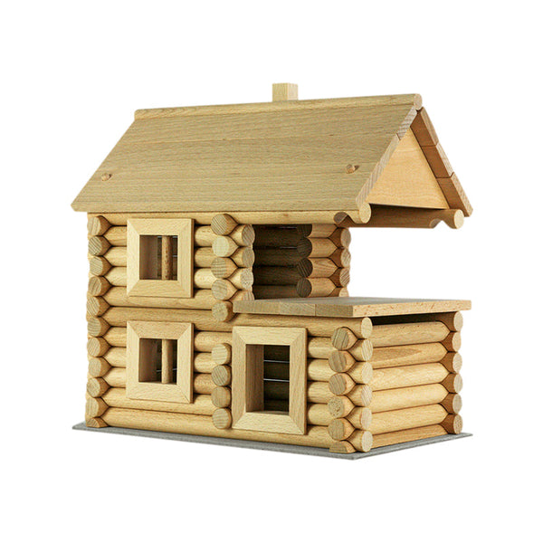 Set constructie arhitectura Vario Massive, 209 piese mari din lemn, Walachia