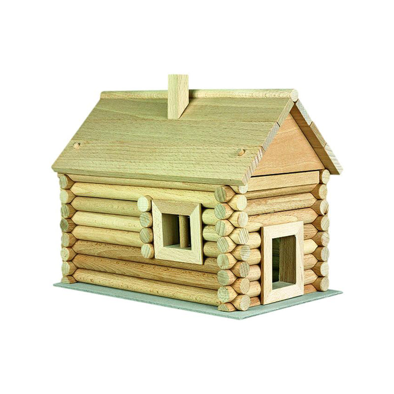 Set constructie arhitectura Vario Massive Mini, 91 piese mari din lemn, Walachia