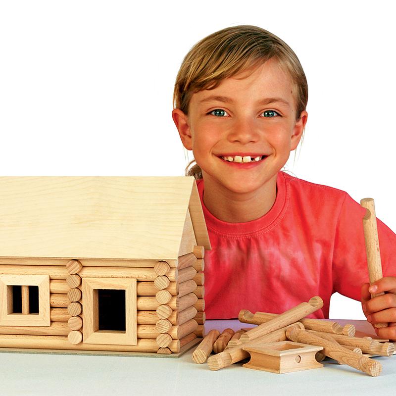 Set constructie arhitectura Vario Suitcase, 72 piese din lemn, Walachia - Manute Creative
