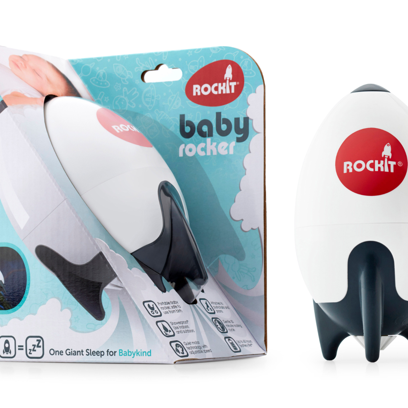 Balansoar pentru bebelusi, portabil, Rockit