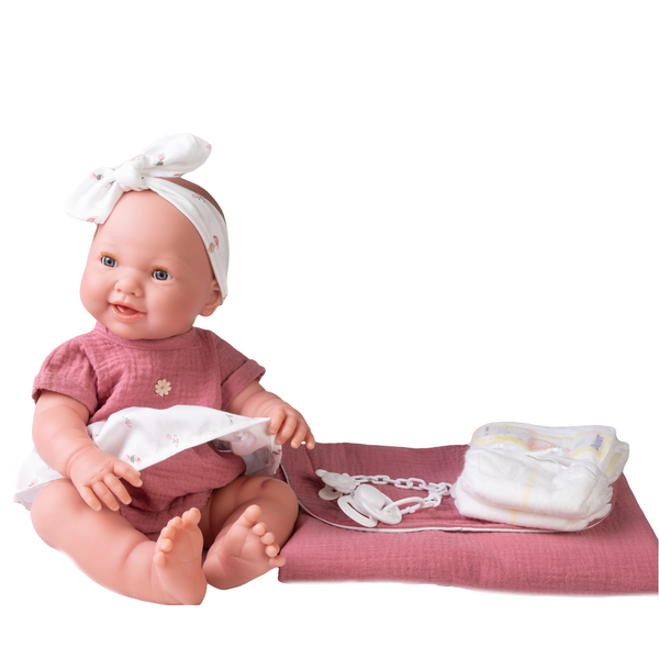 Papusa Nacida Mia, Care Face Pipi, Cu Rochita, 42 cm, Antonio Juan