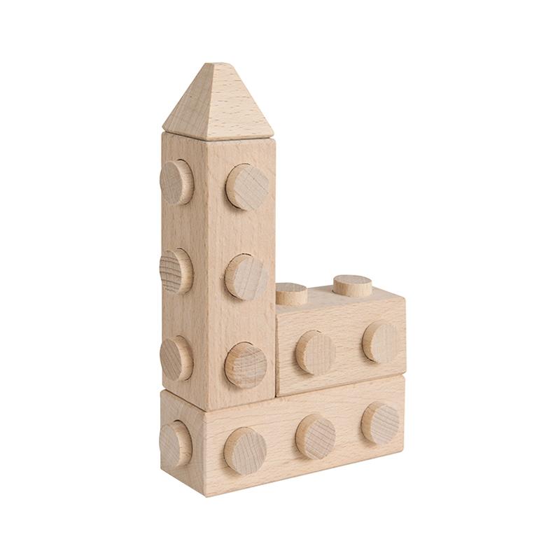 Set cuburi de constructie din lemn Architect XL, +1 an, Matador
