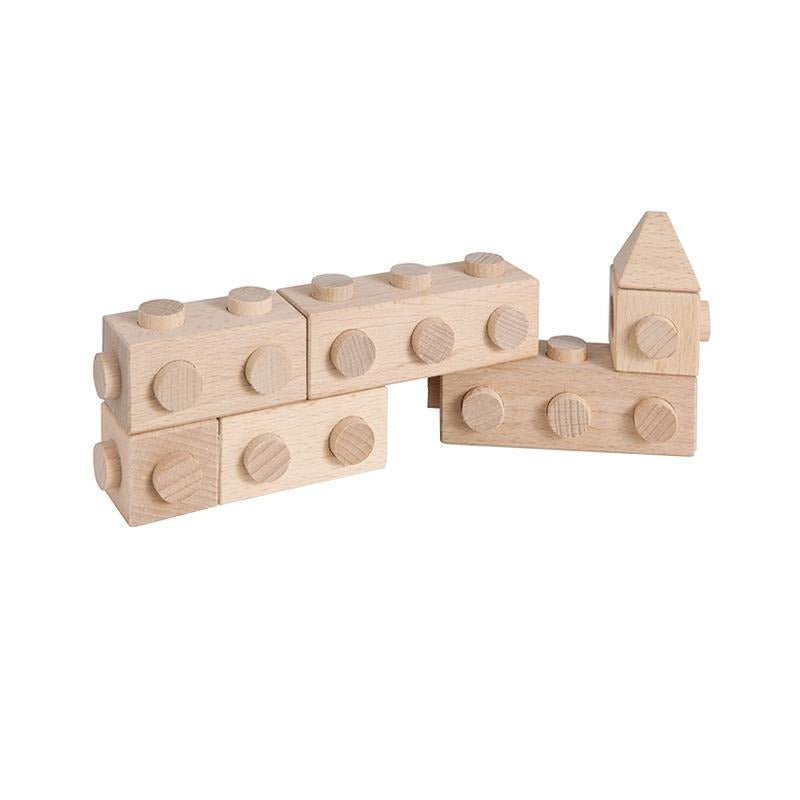 Set cuburi de constructie din lemn Architect XL, +1 an, Matador