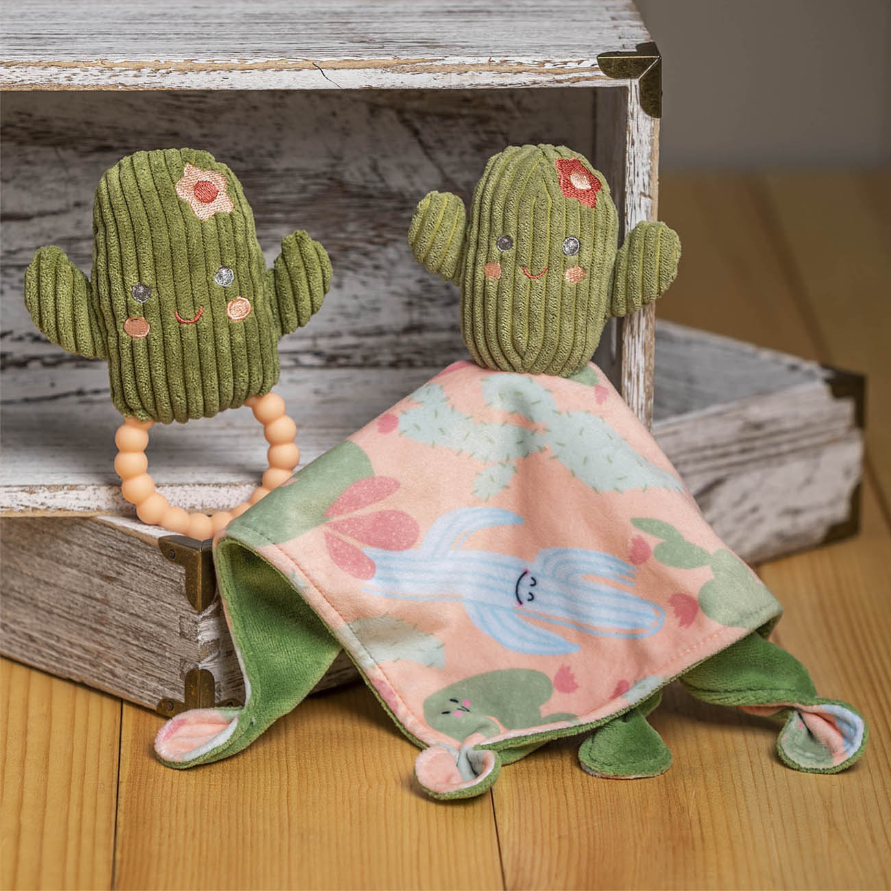 Jucarie plus doudou, Cactus Soothie, 25x25 cm, +0 luni,  Mary Meyer