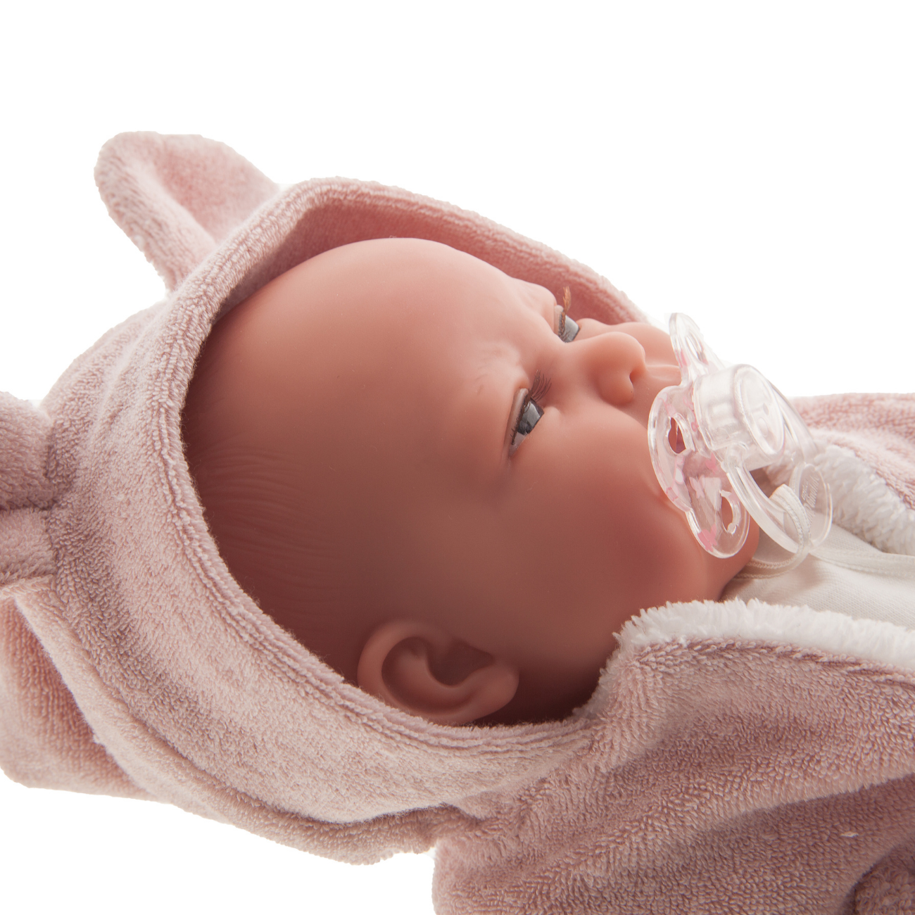 Papusa Bebelus nou nascut Clara Chaleco cu perinita si vestuta, 34 cm, Antonio Juan