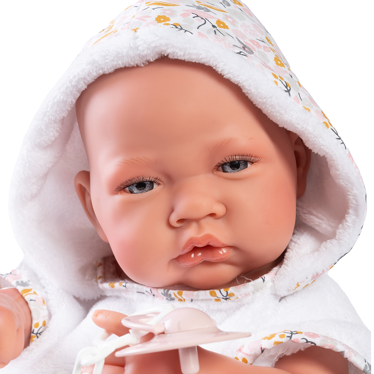 Papusa Bebelus Nou Nascut Cu Pelerina De Baie, 42 cm, Antonio Juan
