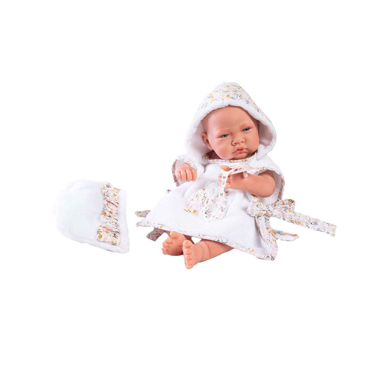 Papusa Bebelus Nou Nascut Cu Pelerina De Baie, 42 cm, Antonio Juan