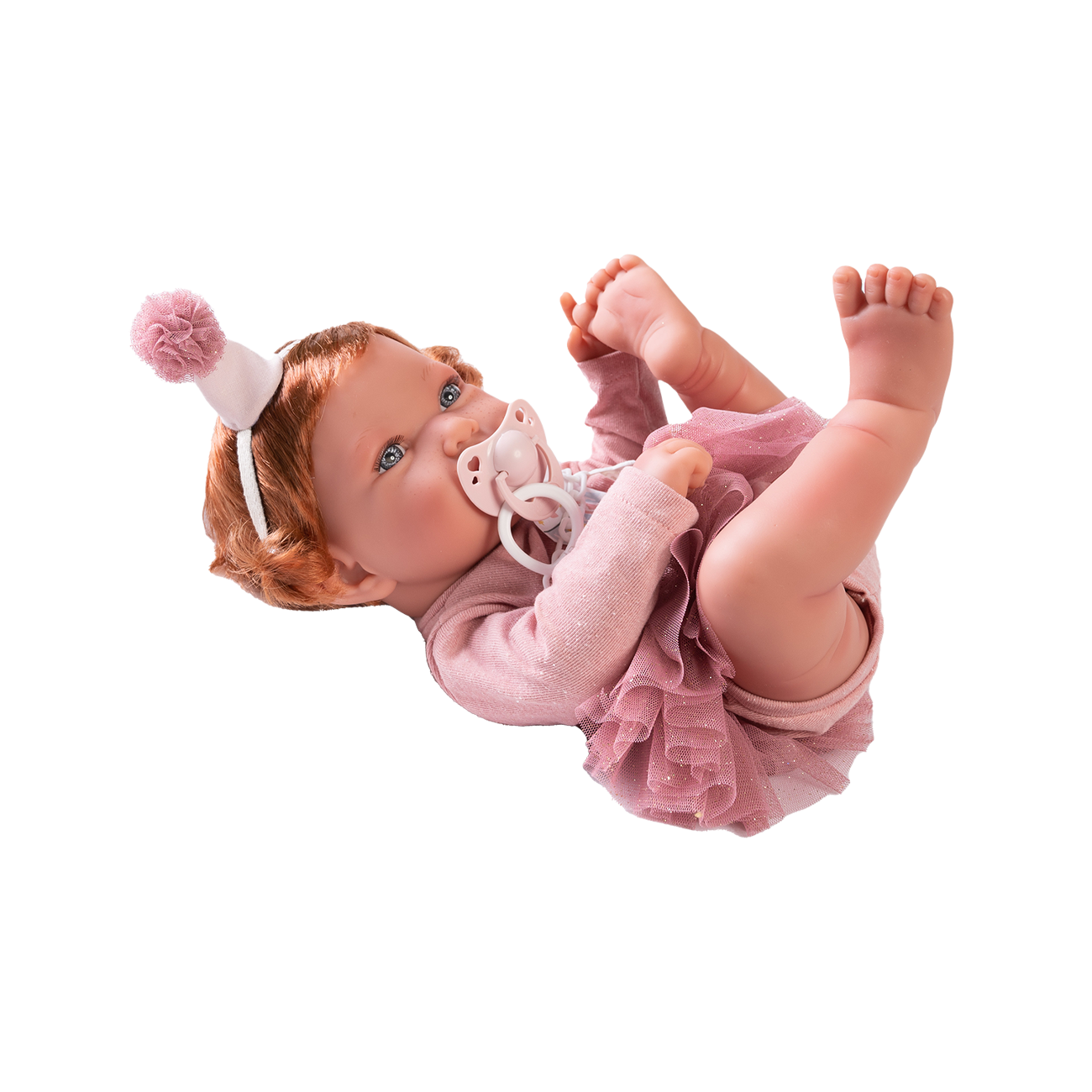 Papusa Bebe Realist, La multi Ani Pentru Pipa, 42 cm, Antonio Juan