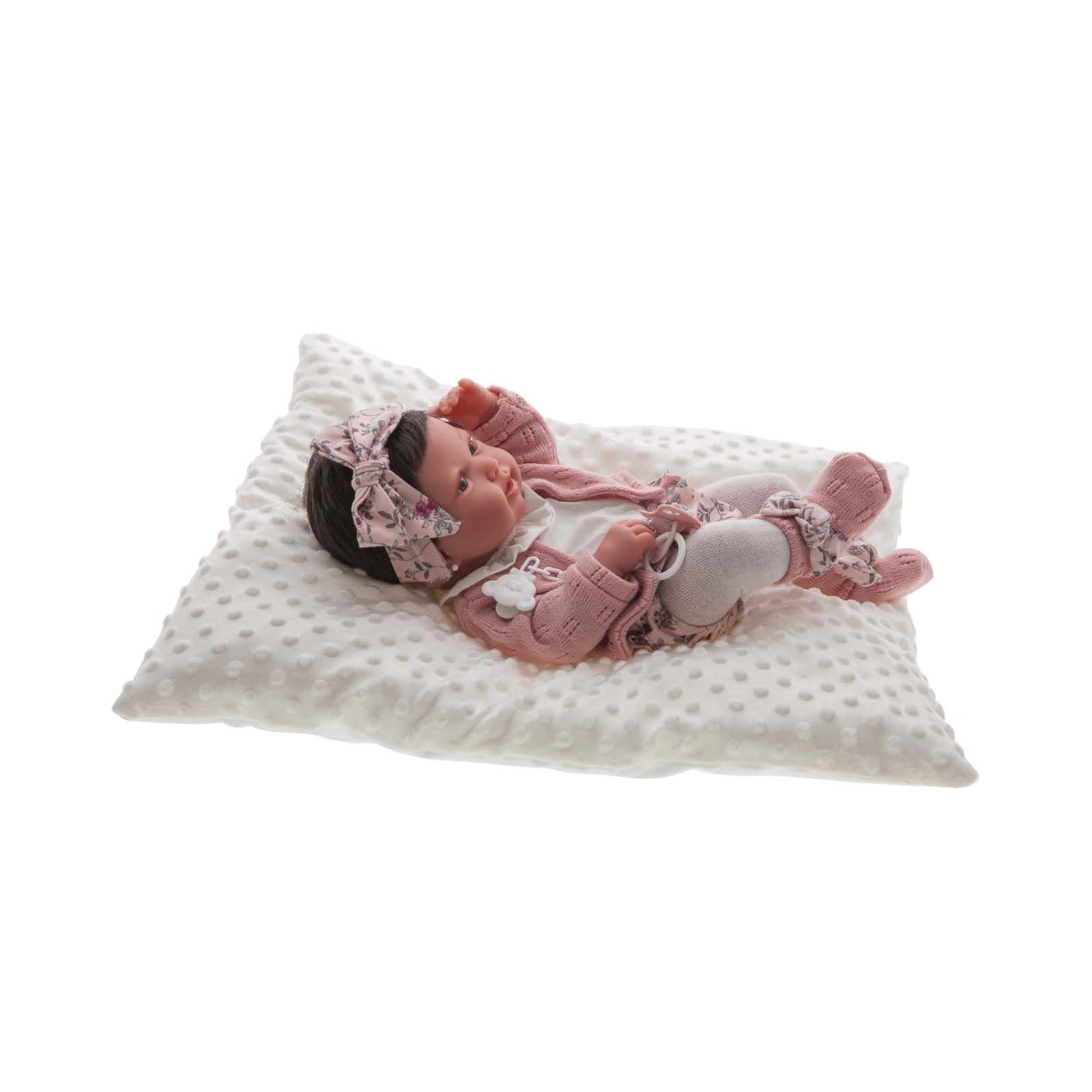 Papusa Bebe Realist Pipa Cu Perna Alba, corp realist anatomic, Antonio Juan