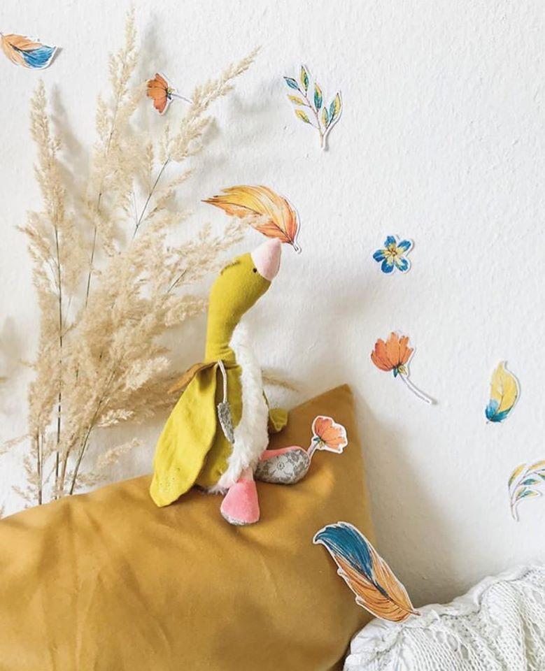 Jucarie de plus gasca galbena Bambou, 10 luni+, Moulin Roty - Manute Creative