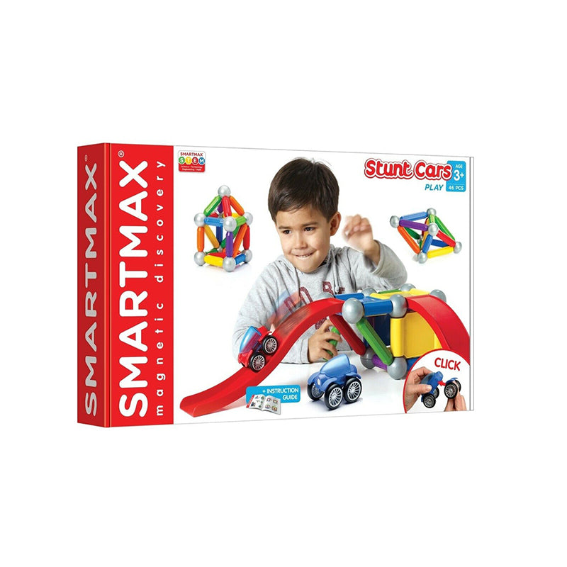 Set educativ magnetic Vehicule Play Basic Stunt, SmartMax