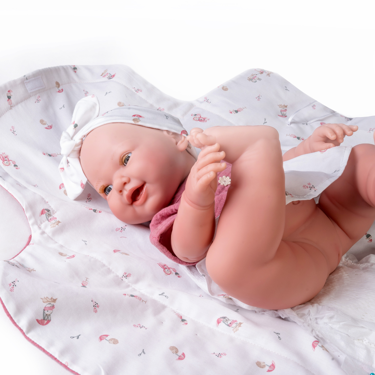 Papusa Nacida Mia, Care Face Pipi, Cu Rochita, 42 cm, Antonio Juan