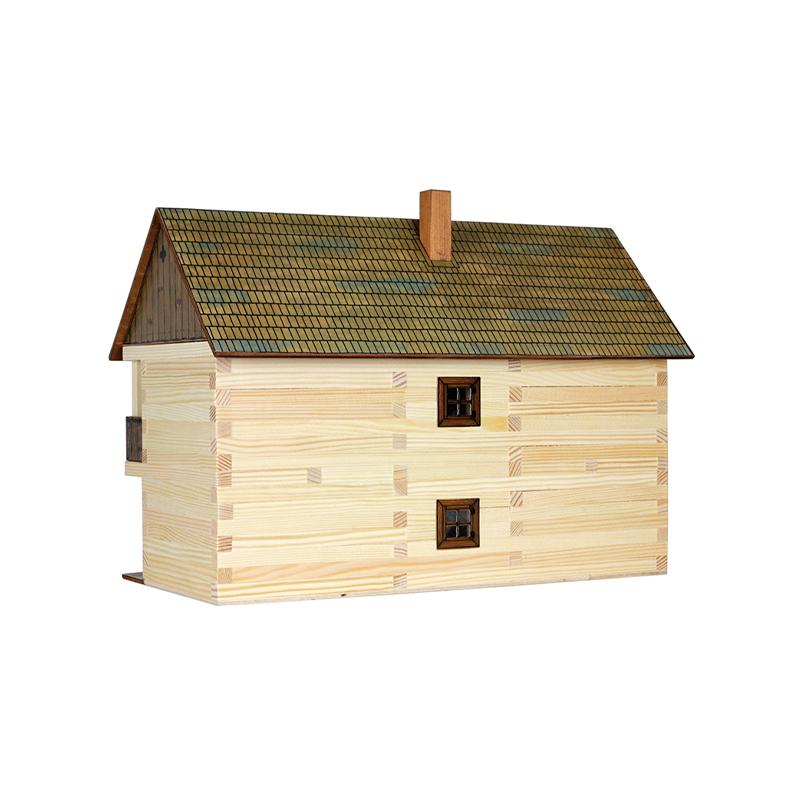 Set constructie arhitectura Casa magistratului, 298 piese din lemn, Walachia - Manute Creative