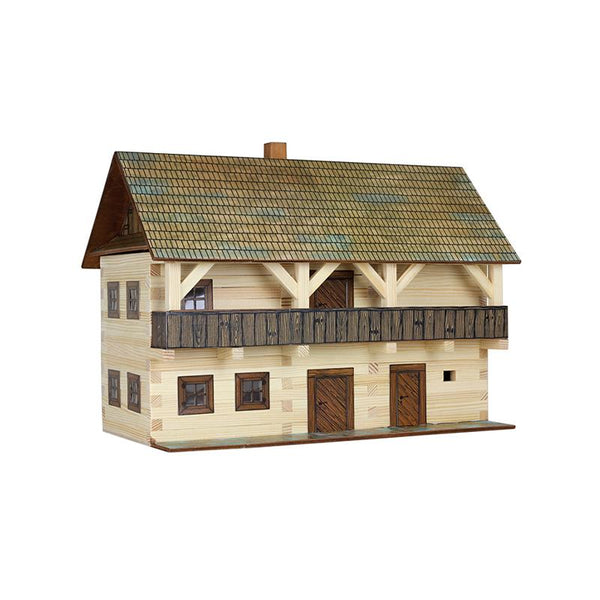 Set constructie arhitectura Casa magistratului, 298 piese din lemn, Walachia - Manute Creative