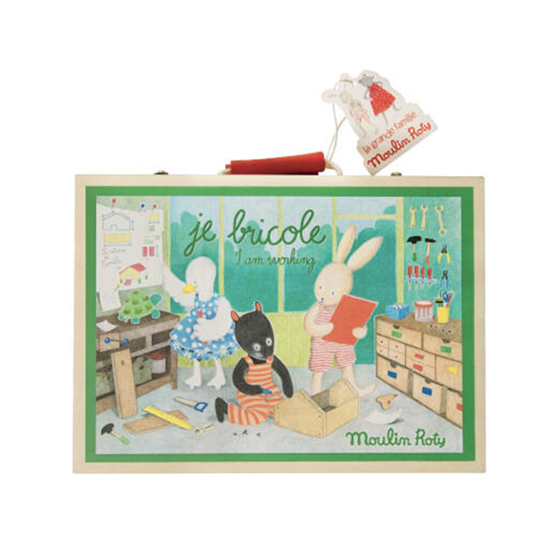 Trusa cu 9 unelte de tamplarie, Moulin Roty