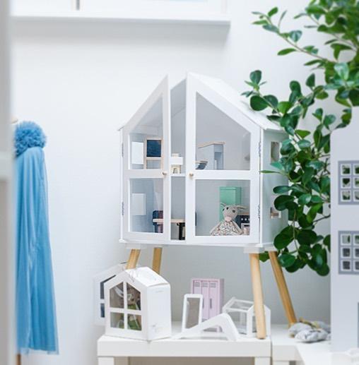 Casuta biblioteca 55 x 25 x 87cm, din lemn, +3 ani, byAstrup - Manute Creative