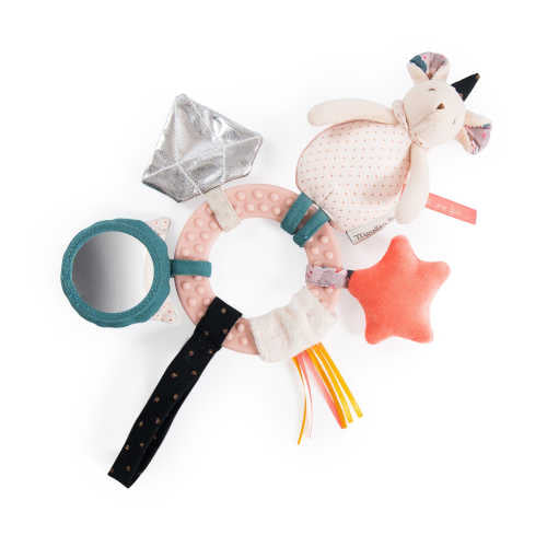 Jucarie de plus senzoriala soricica Mimi, 0 ani+, Moulin Roty