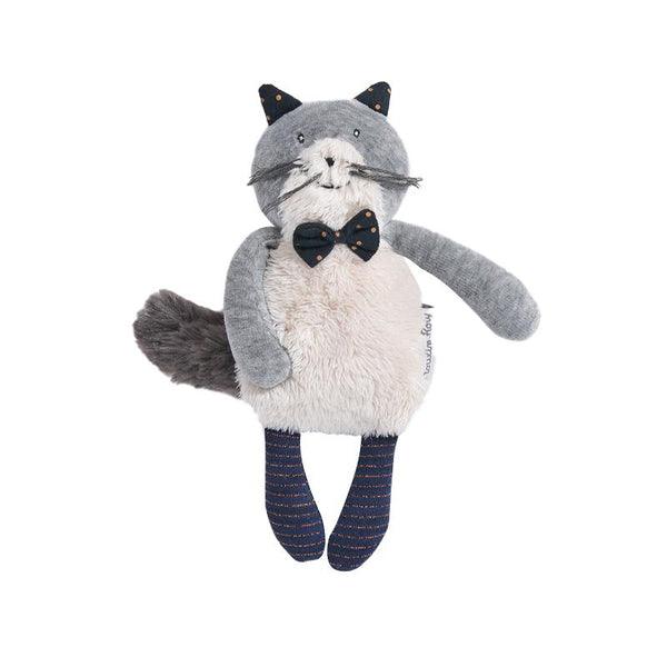 Jucarie plus bebe Fernand pisicuta gri mica, 0 ani+, Moulin Roty - Manute Creative
