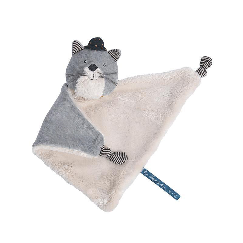 Jucarie plus doudou Fernand pisicuta gri, 0 ani+, Moulin Roty