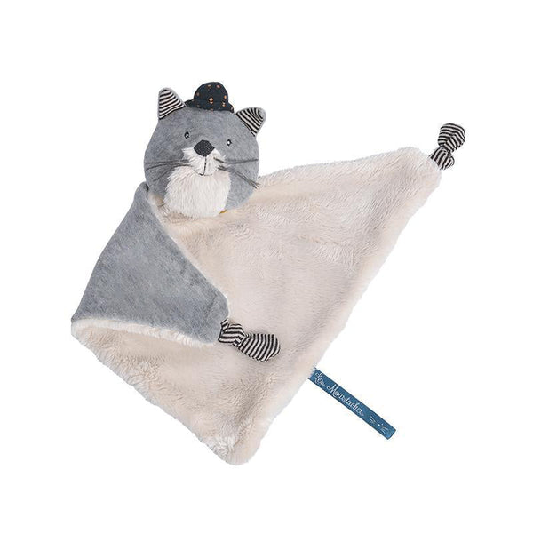 Jucarie plus doudou Fernand pisicuta gri, 0 ani+, Moulin Roty