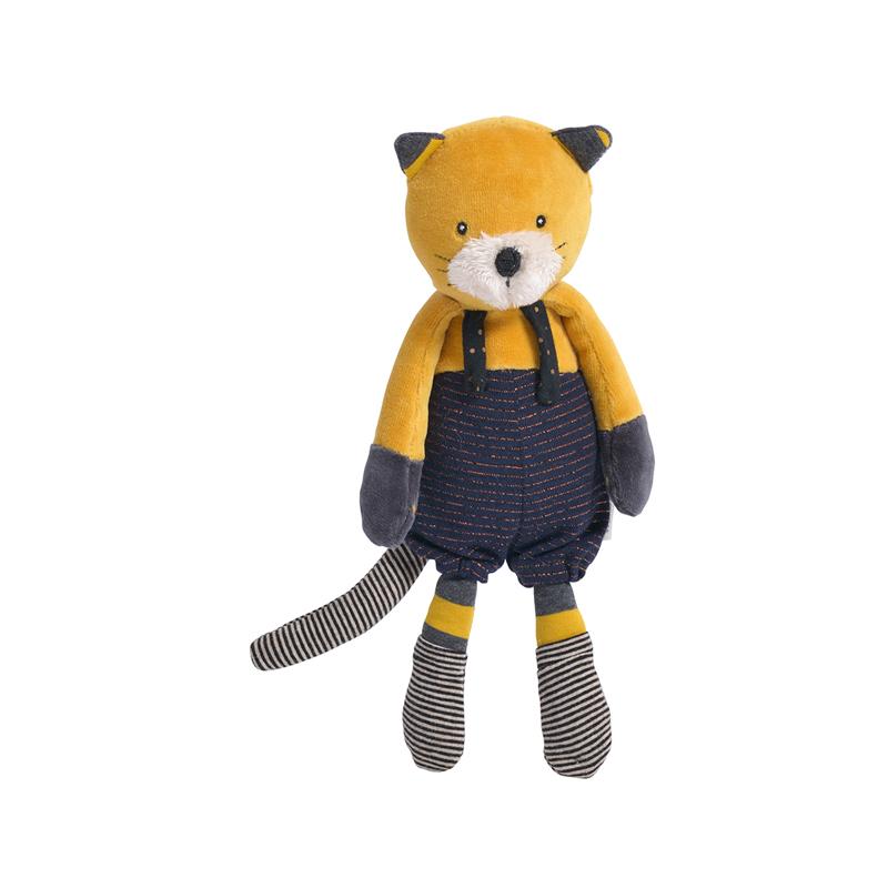 Jucarie plus bebe Lulu pisicuta galbena, 0 ani+, Moulin Roty - Manute Creative