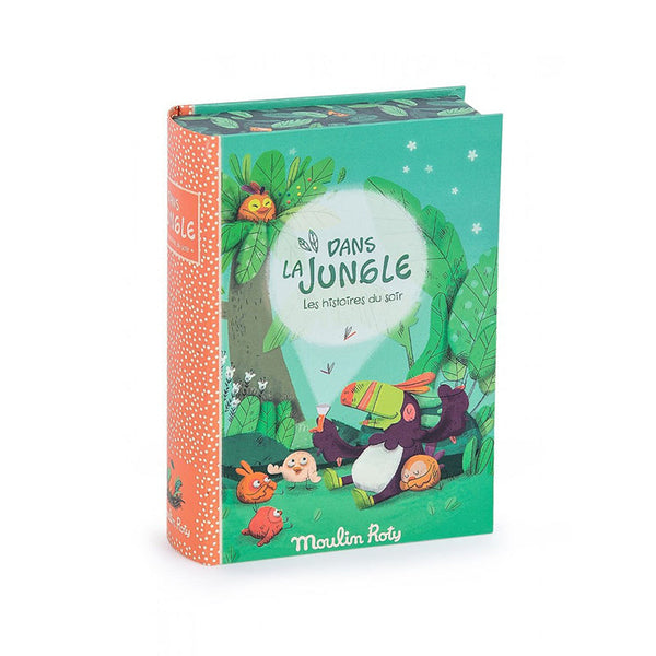 Lanterna proiector cu 5 basme din jungla, Moulin Roty