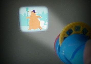 Cinema la cutie, lanterna proiectie diapozitive 5 povesti Les Contes, 4 ani+, Moulin Roty - Manute Creative