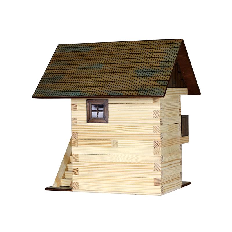 Set constructie arhitectura Granar, 126 piese din lemn, Walachia - Manute Creative