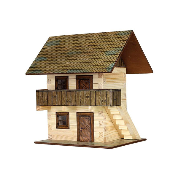 Set constructie arhitectura Granar, 126 piese din lemn, Walachia - Manute Creative