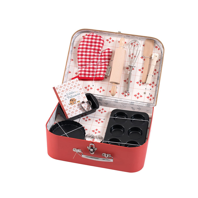 Valiza cu 11 ustensile pentru gatit,  Moulin Roty