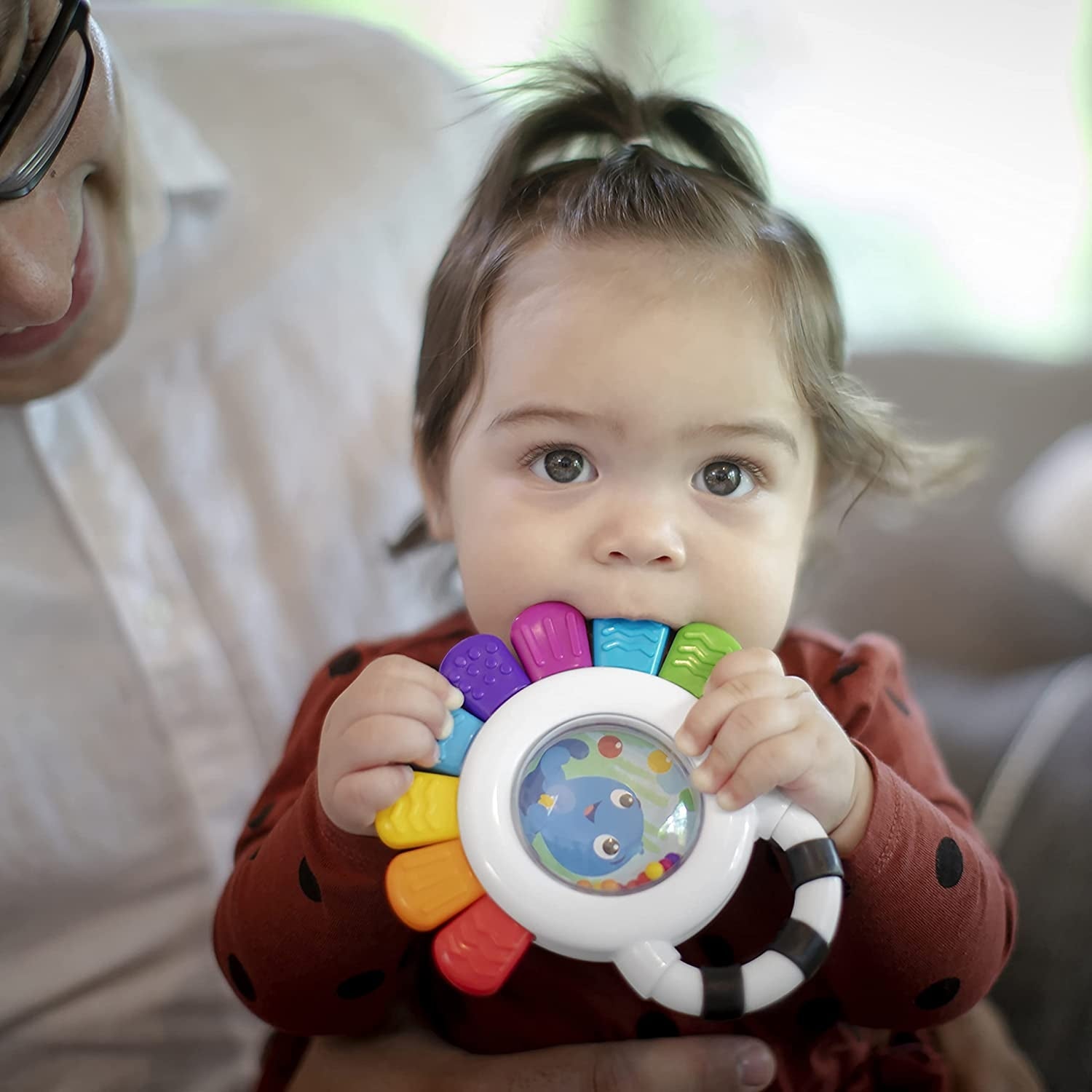 Jucarie Multisenzoriala de Dentitie Caracatita vesela, Baby Einstein