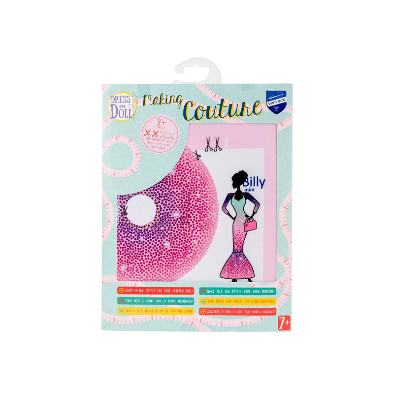 Set de croitorie hainute pentru papusi Couture Billy Mint, Dress Your Doll
